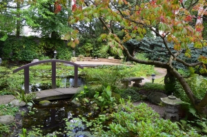 Brücke im japanischen Garten